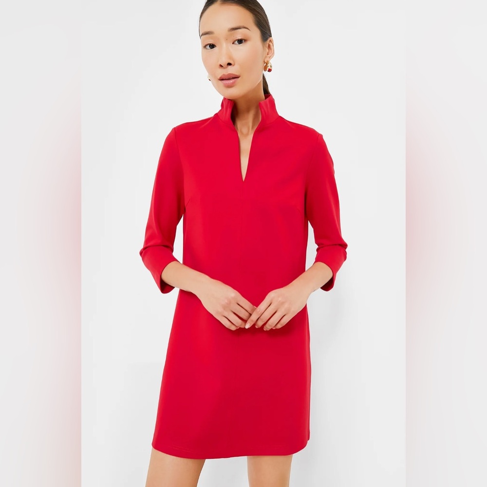 Tuckernuck Red Ponte Clifton Dress, size M
